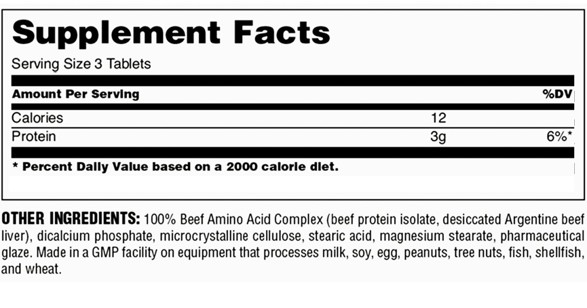 Universal nutrition - 100% beef aminos